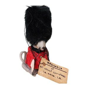 Vintage Mouse Royal Guard Christmas Ornament Handmade